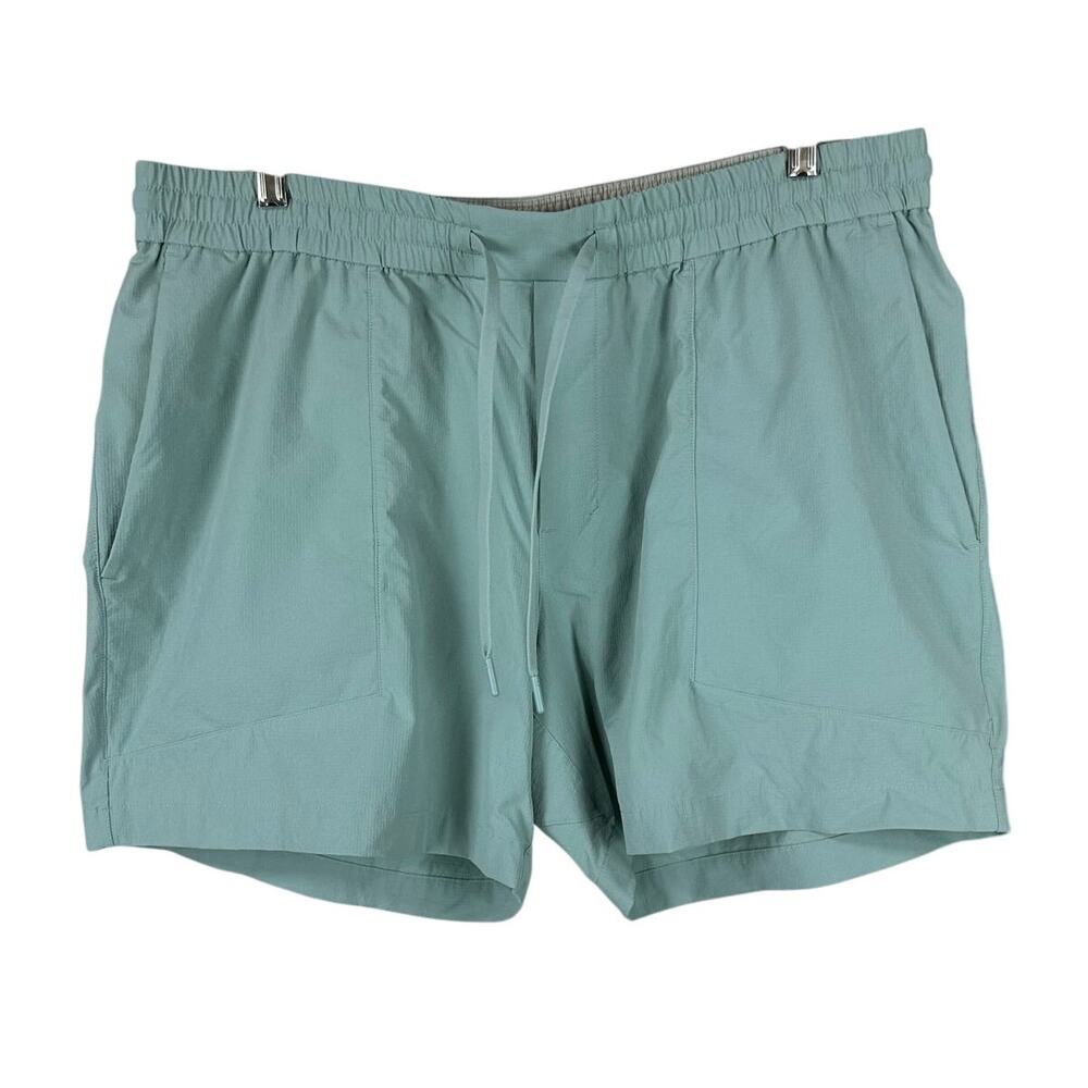 Lululemon Bowline Short 5" Stretch Ripstop Tidewater Teal Men's Size XXL EUC